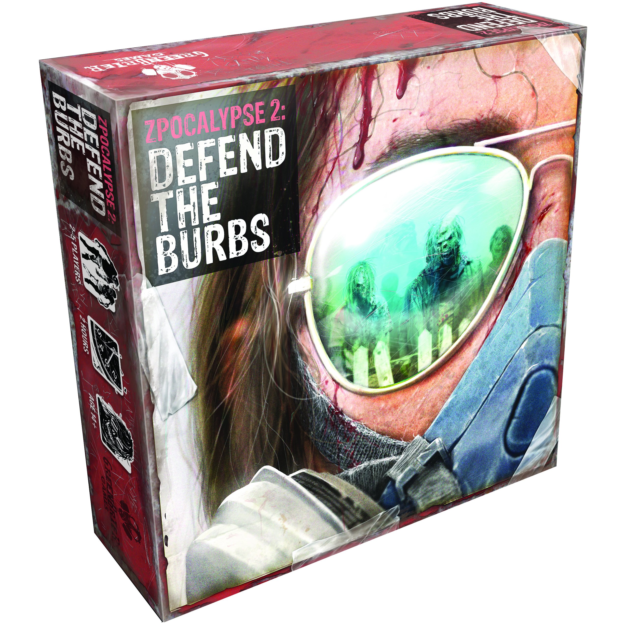 Greenbrier Games GRB0ZB01 Zpocalypse 2 Defend The Burbs Board Game