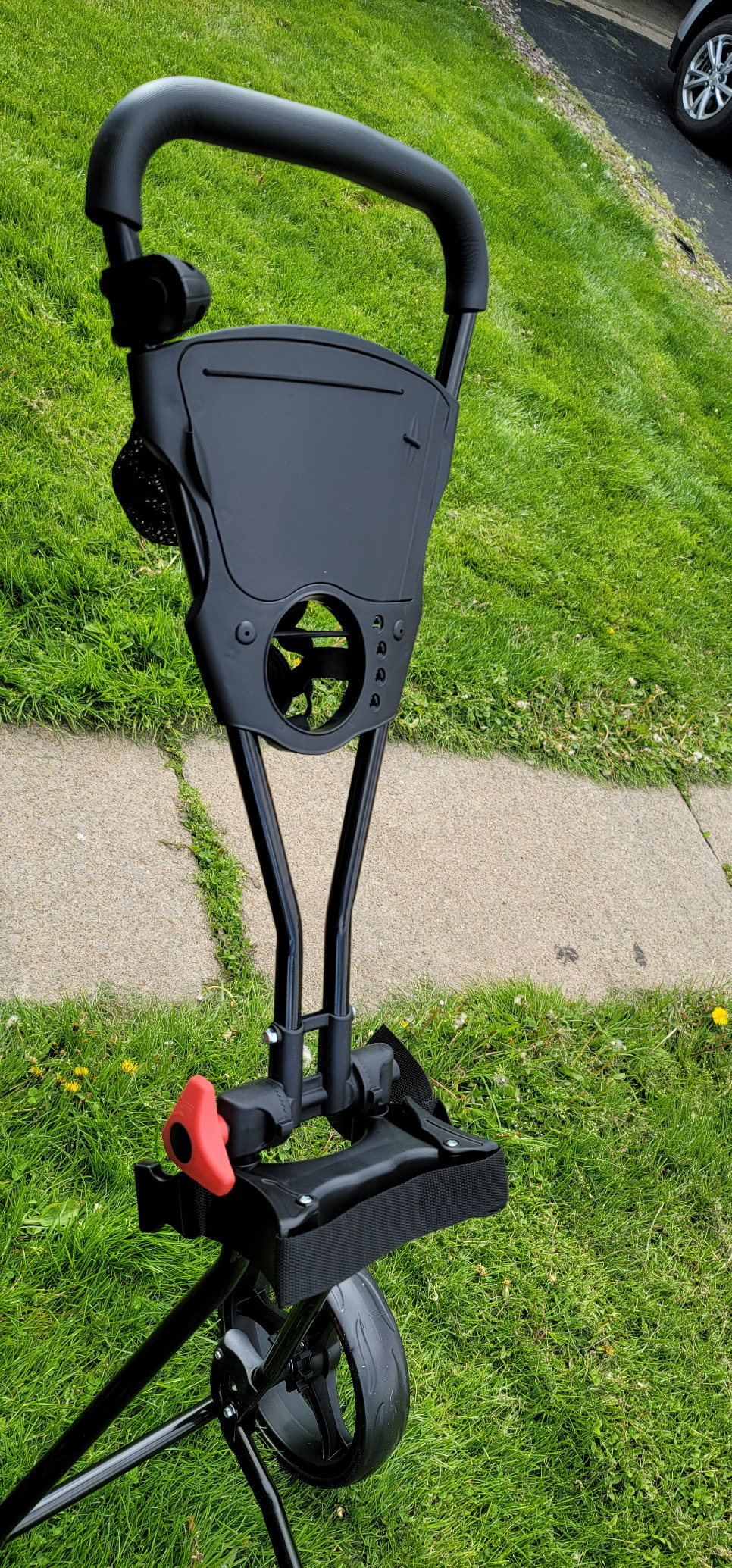 18/mo Finance Tangkula Golf Push Cart, Lightweight Collapsible Golf Pull Cart, 3 Wheels Golf