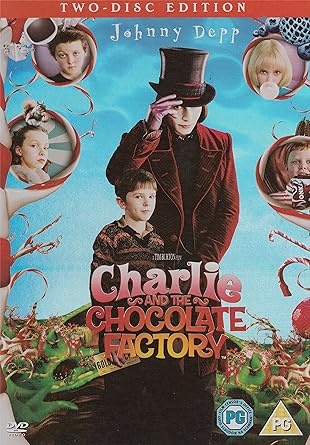 Charlie The Chocolate Factory 2 Disc Edition Dvd 2005 Amazon Co Uk Johnny Depp Freddie Highmore David Kelly Helena Bonham Carter Noah Taylor Missi Pyle James Fox Deep Roy Christopher Lee Adam Godley
