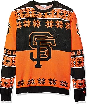 Amazon Co Jp Mlbサンフランシスコジャイアンツビッグロゴuglyクルーネックセーター Large チームカラー 服 ファッション小物