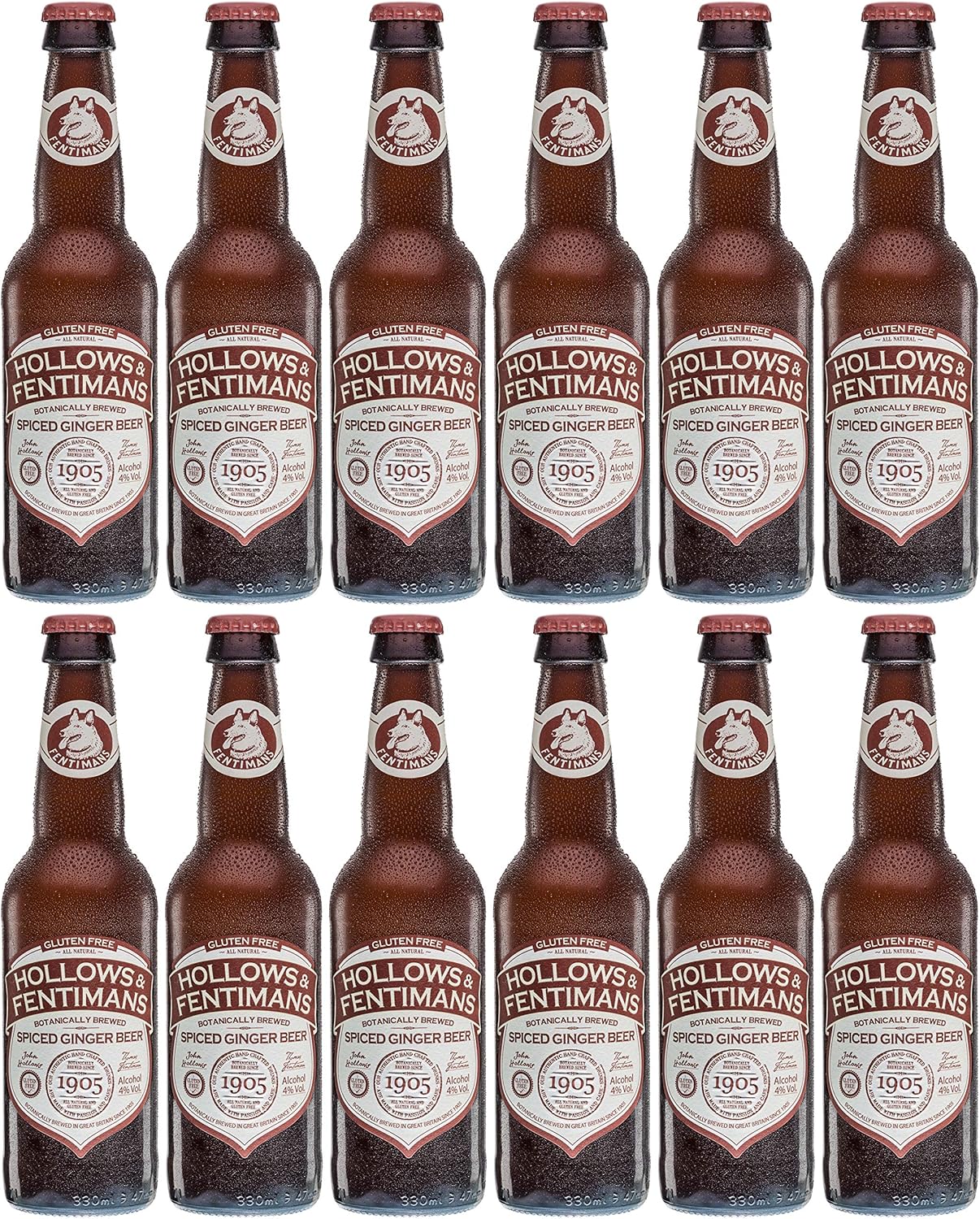 Hollows Fentimans Botanically Brewed Gluten Free Spiced Ginger Beer 12 X 330ml Amazon Co Uk Beer Wine Spirits