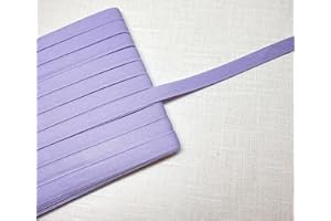 laceking2013 Premium Quality 30 Yards Cotton Double Fold Bias Tape 3/8 Inch for Sewing, Seaming, Binding, Hemming, Piping, Quilting, Mask Crafts, Trimming, Upholstery (Lavender)