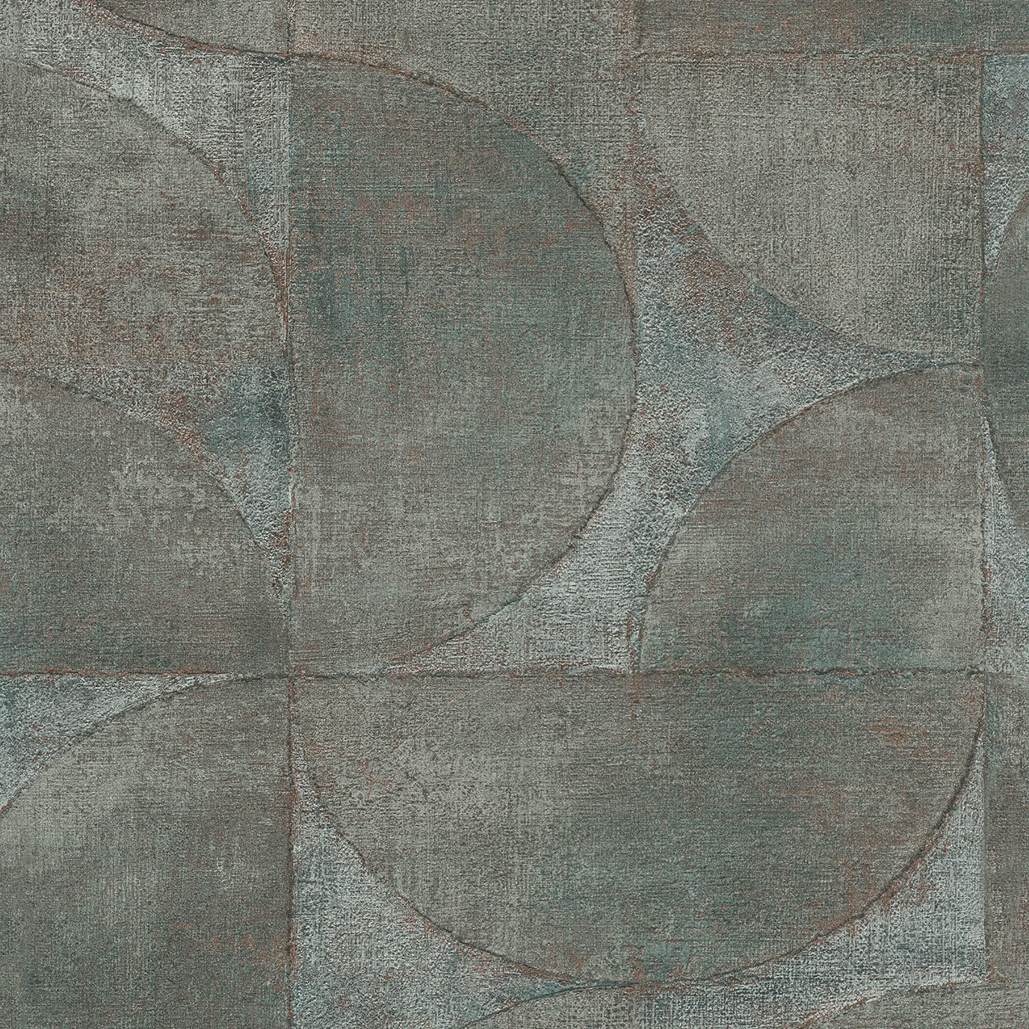Galerie 32823 Perfecto 2 Rustic Circle Wallpaper, Grey/Brown, 10.05m x 53cm