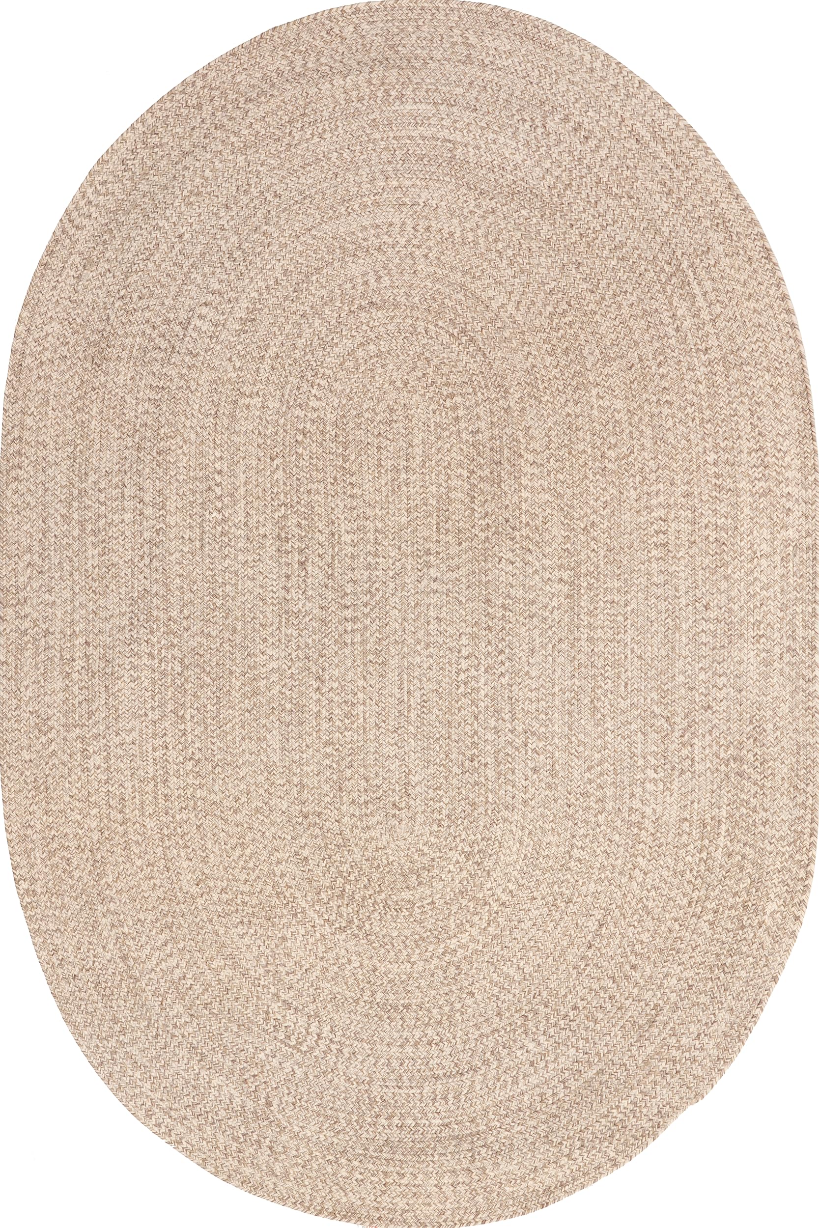 nuLOOM Wynn Braided Indoor/Outdoor Area Rug, Oval 3x5, Tan