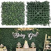 NETAP Grass Wall Panels, 10"x 10"(12pcs) 4-Layer Artificial Boxwood Faux Green Wall for Interior, Garden Party Wedding Backdrop, Indoor Outdoor Plant Wall Decor