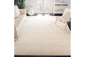 SAFAVIEH Area Rug 8x10 - Adirondack Collection - Large - Champagne & Cream, Modern Ombre Design, Non Shedding & Easy to Clean, Ideal for Living Room, Bedroom, Office, Dining Space (ADR113W)
