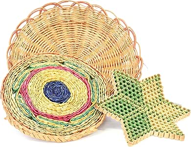 Loveseat.com Juego de 3 cestas de Tejer Coloridas para la Pared: Amazon