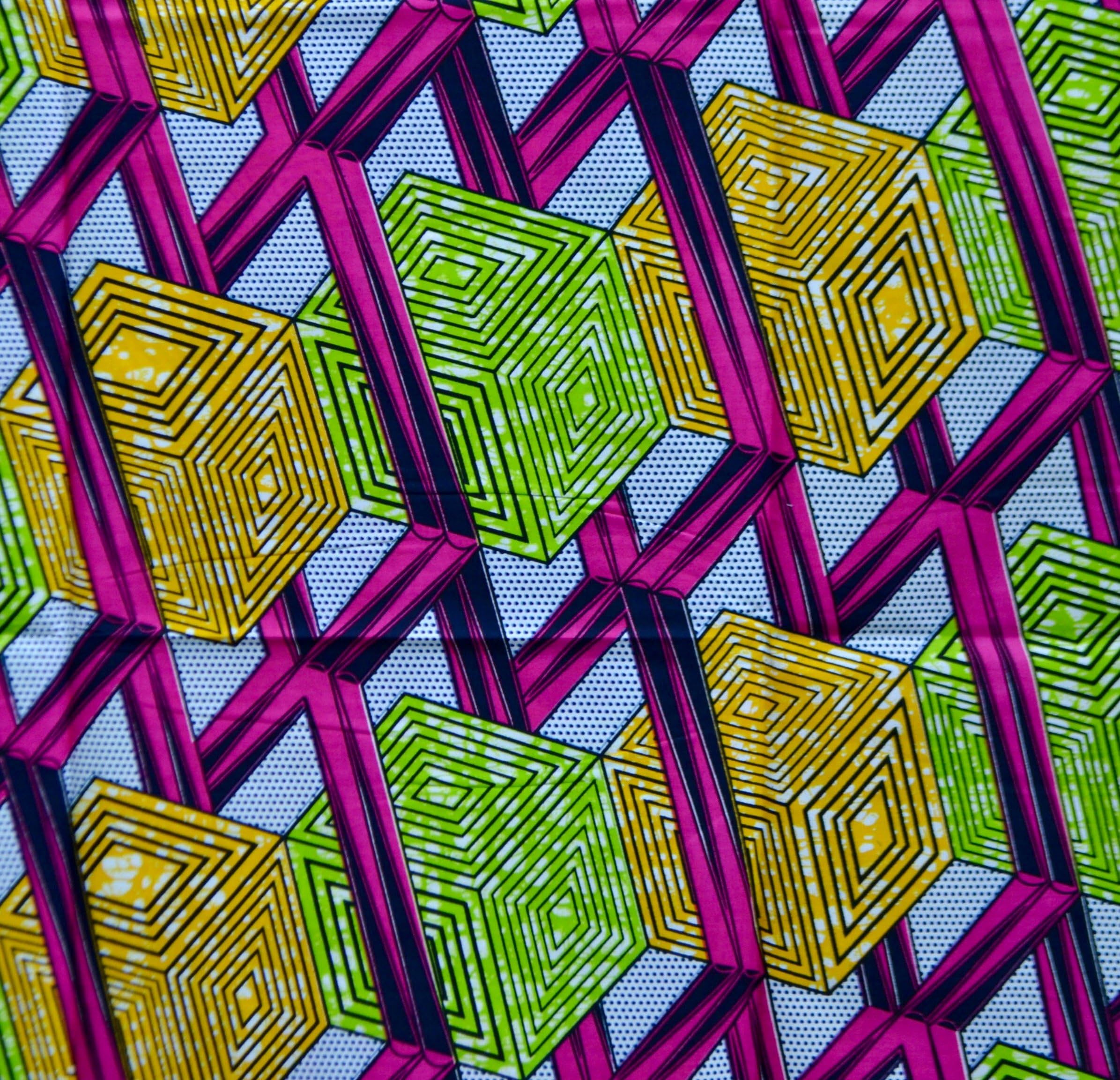 Ankara Fabric- African Print Clothing Designs - Material For Fashion, Dresses, Top, Skirt, Jewelry, Shoes, Bags, Head Wraps, Dashiki Shirt -Styles With Patterns. 6 Yards