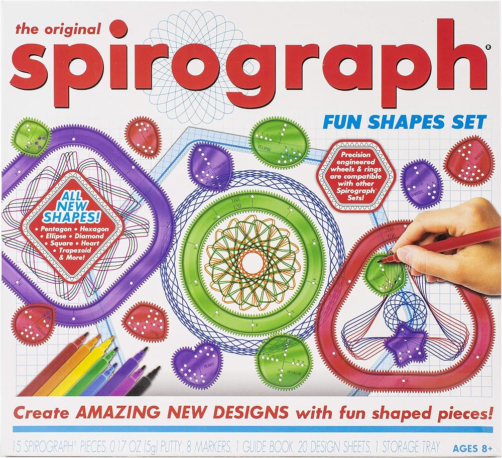 Spirograph Fun Toy Set - Art & Math Creativity Kit, One Size