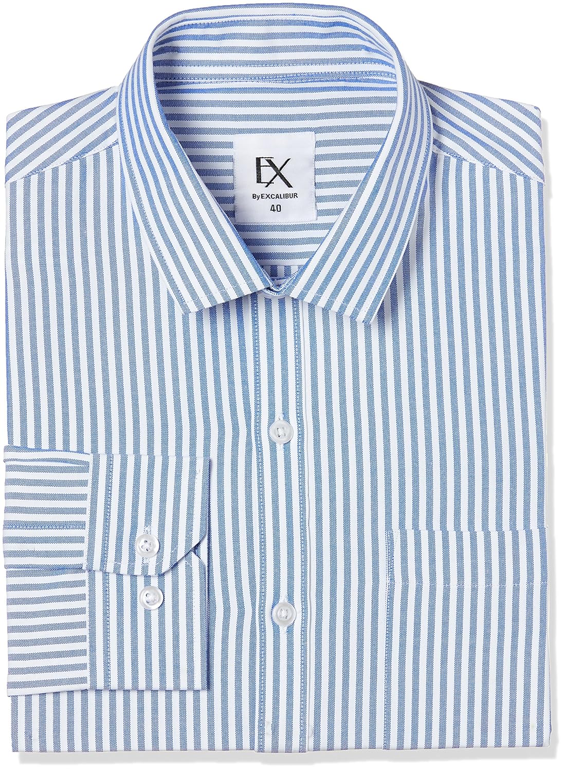 ex by excalibur men's solid regular fit formal shirt (pack of 2)