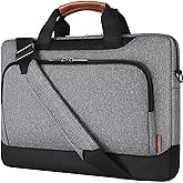 DOMISO 17-17.3 Inch Laptop Bag Briefcase Business Shoulder Bag for HP Pavilion 17/MSI GS73VR/Dell Inspiron 17, Grey
