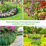 SARSTRY Decorative Garden Fence 10 Panels 3.3m Rustproof Metal Border view 5