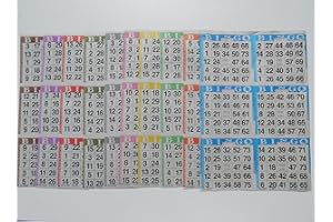 AMERICAN GAMES SmallToys Bingo Paper Game Cards - 6 Cards - 10 Sheets - 100 Books - 8 Inch by 12 Inch Size Disposable Sheet - Made in USA