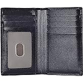 YUHAN PRETTY Slim Thin ID/Credit Card Holder RFID Genuine Leather Bifold Front Pocket Wallet
