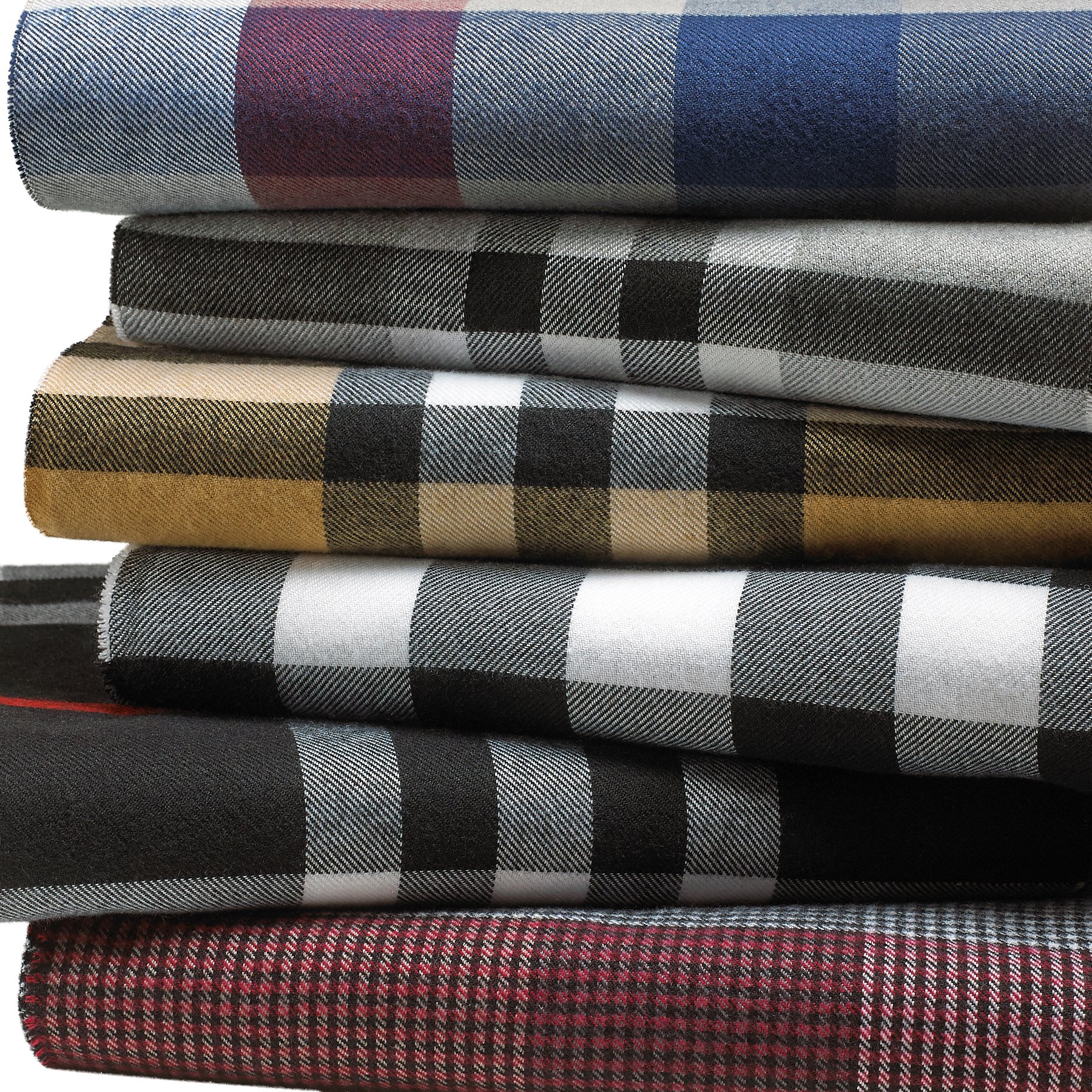 Cashmere-Feel Scarf, Super Soft & Cozy Luxury Warm Cold Weather Long Shawl 66” x 12” inch, Elegant Burgundy/Grey Small Check Fashion Tassel End Scarves Classic for Men and Women by Clara Clark