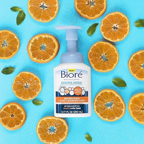 biore baking soda acne cleansing foam