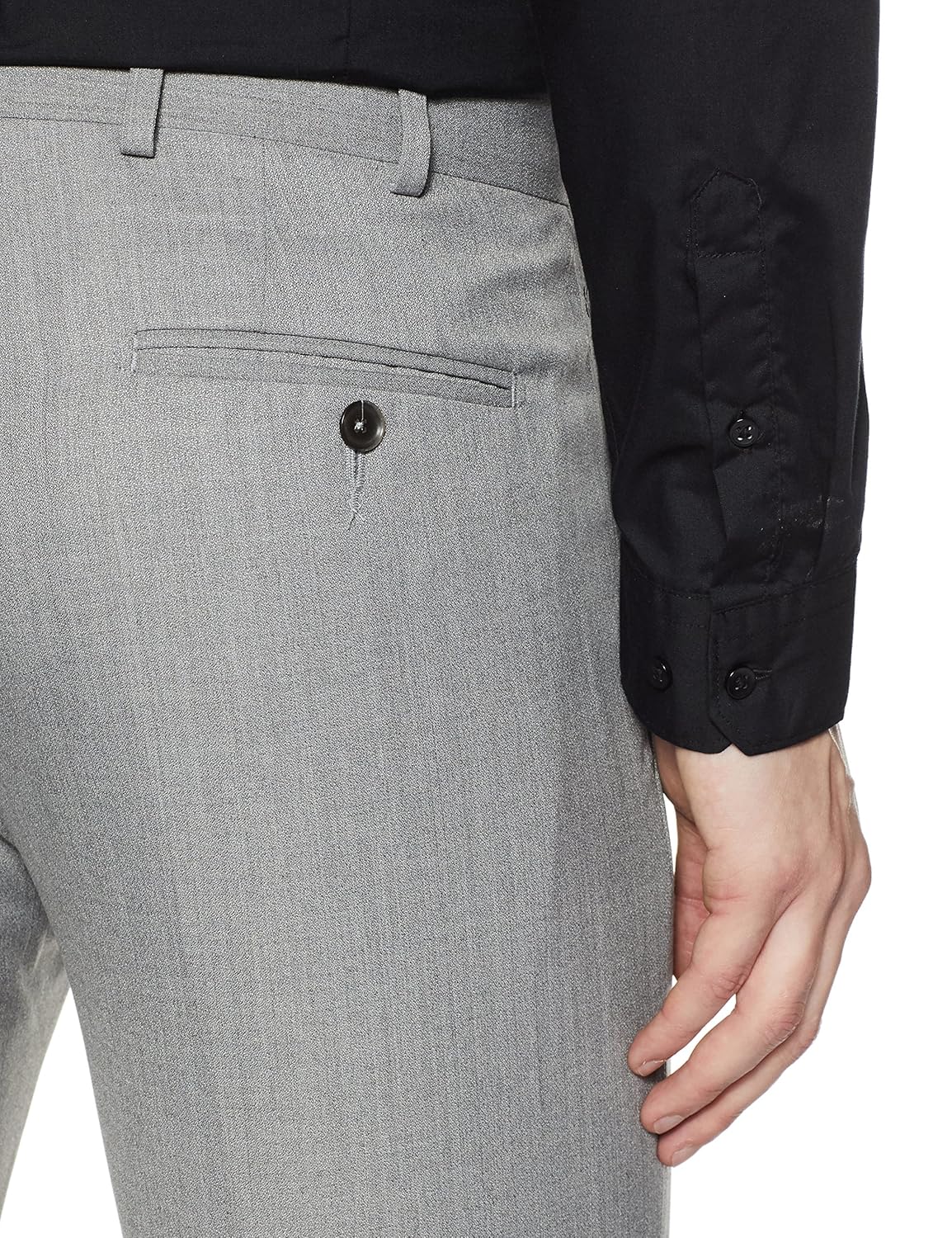 raymond men's relaxed fit formal trousers