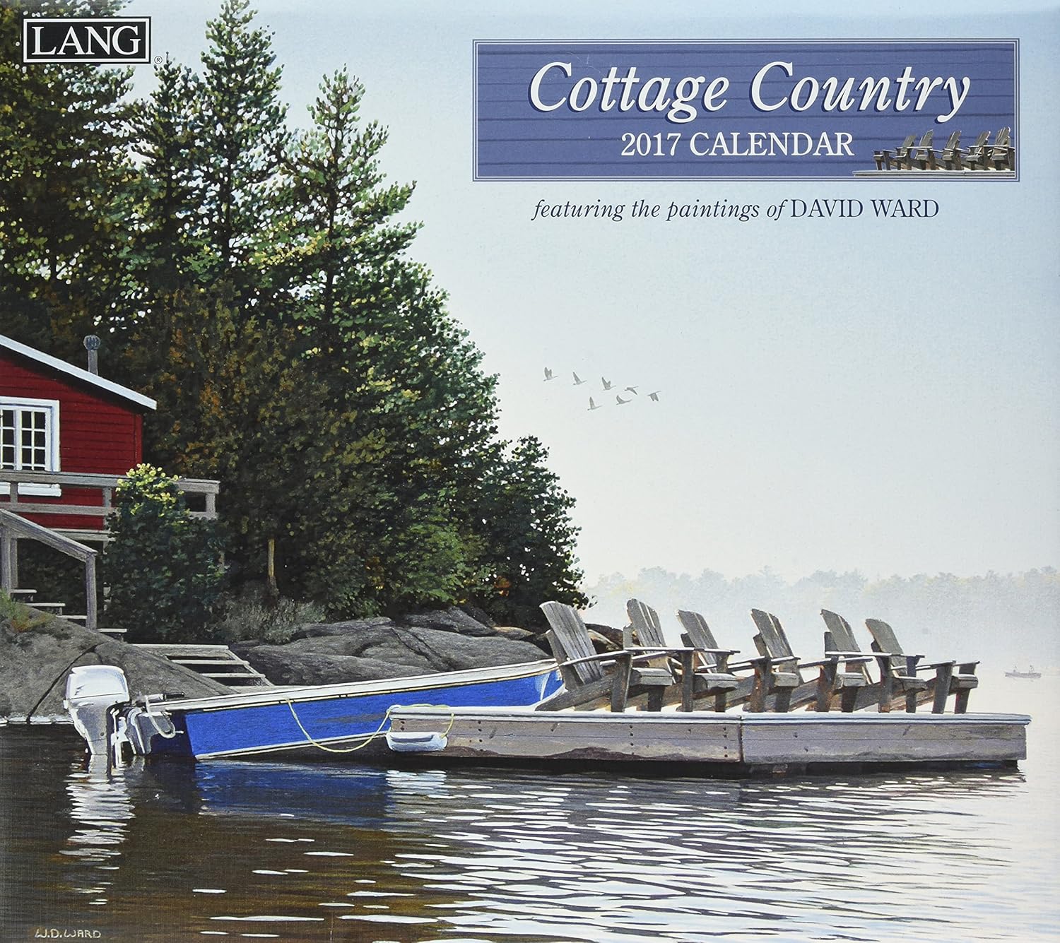 Lang 2017 Cottage Country Wall Calendar, 13.375 x 24