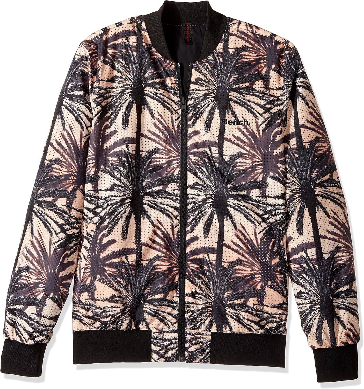 Buy Bench Men's Reversible Printed Bomber Jacket, Black Beauty, L at