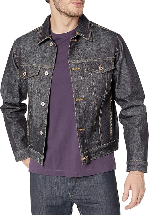 naked and famous left hand twill jacket