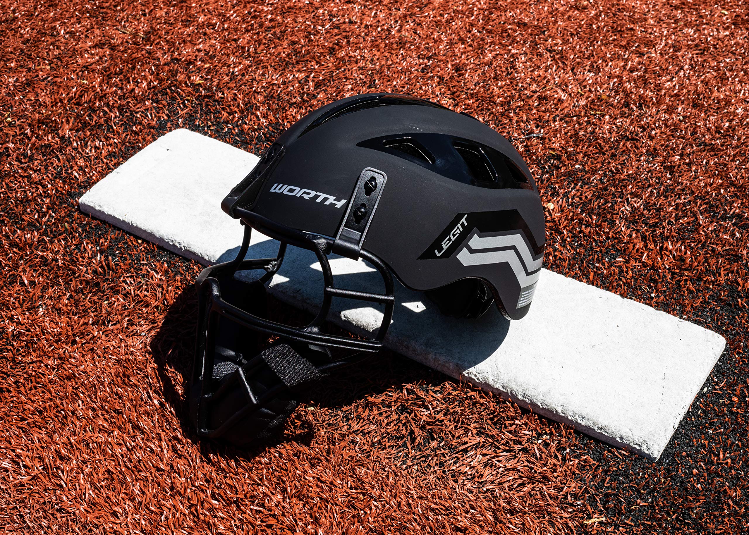 Worth Legit Slowpitch Softball Pitcher's Mask, Black Pricepulse