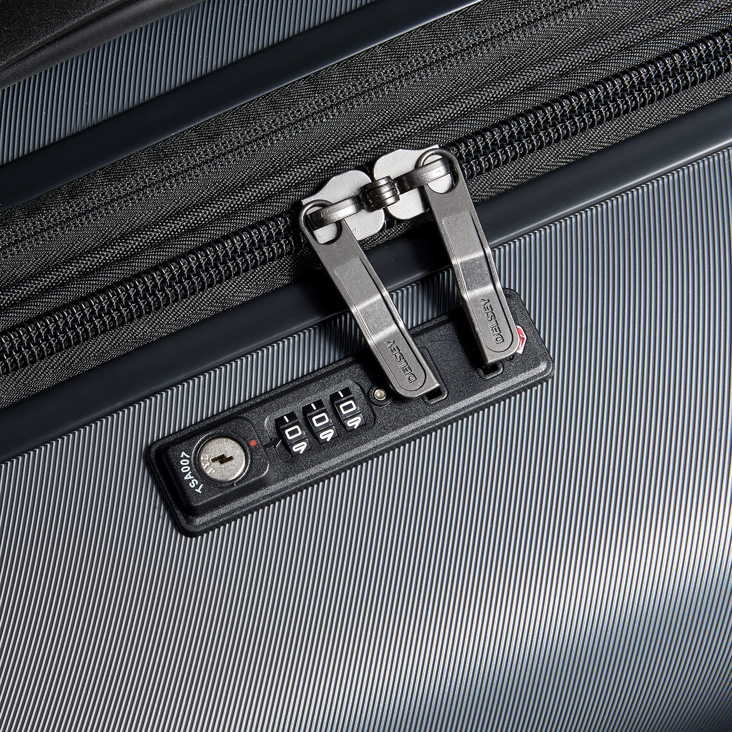 DELSEY PARIS Cruise 3.0 Hardside Expandable Luggage with Spinner Wheels, Graphite, Checked-Large 28 Inch