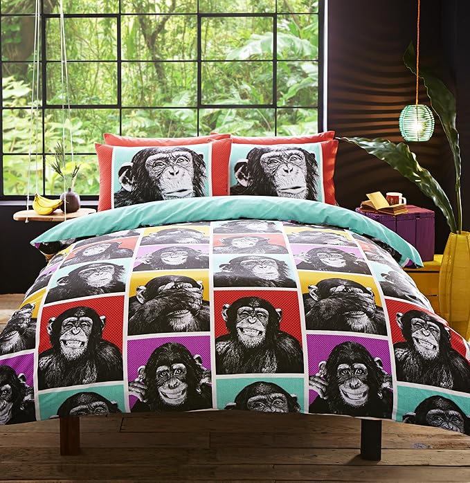 New Bedding Hashtag Bedding Cheeky Monkey Duvet Quilt Cover Set