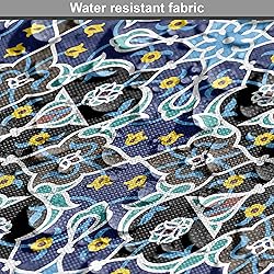 Ambesonne Moroccan Fabric by The Yard, Bohemian