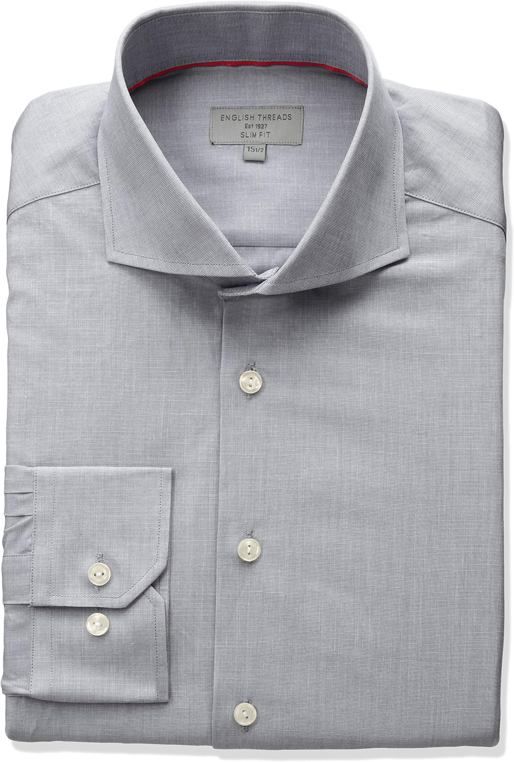 English Threads Men's Slim Fit End Dress Shirt