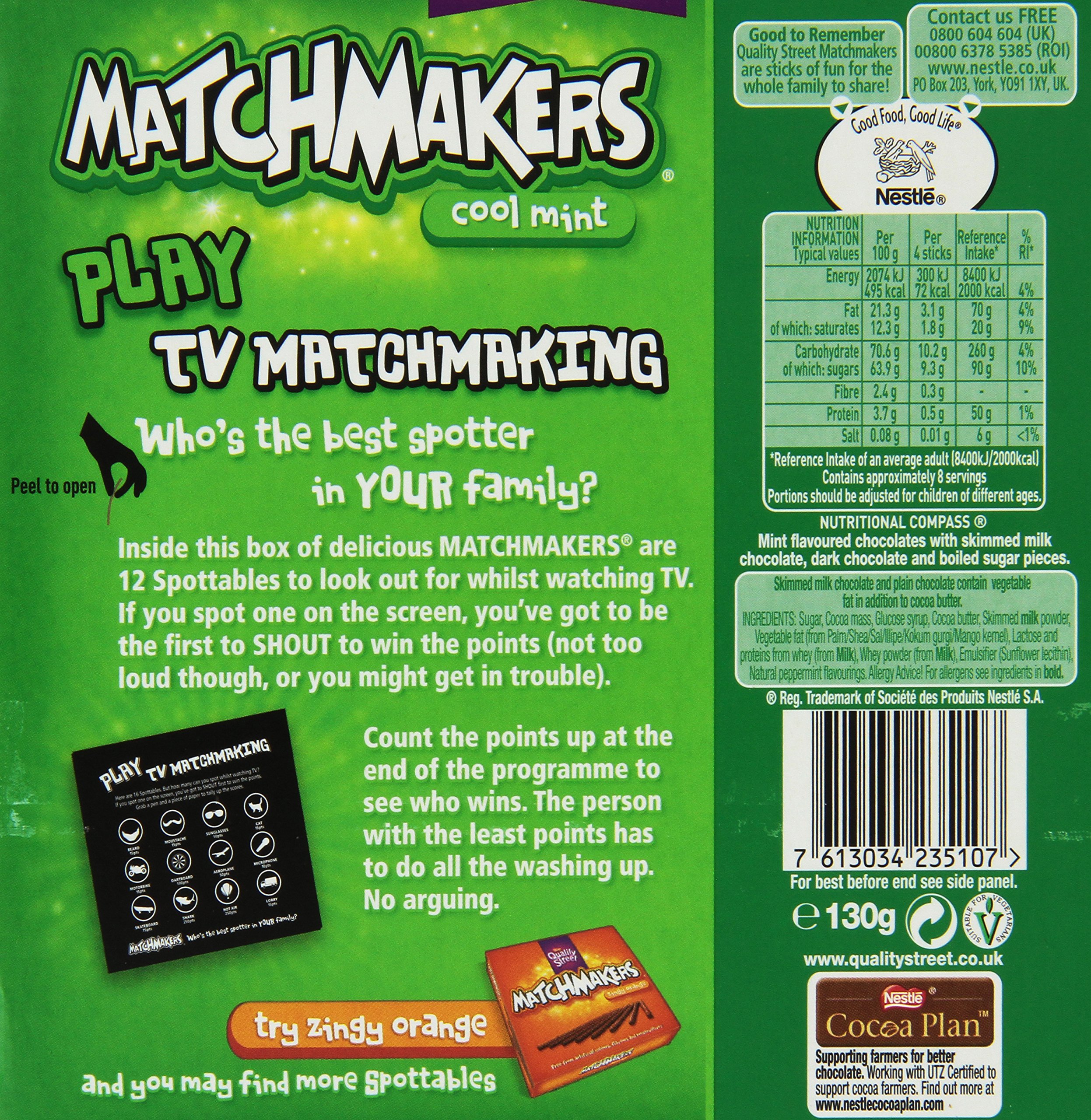 Nestle Quality Street Matchmakers Mint Boxed Chocolates Buy Online in