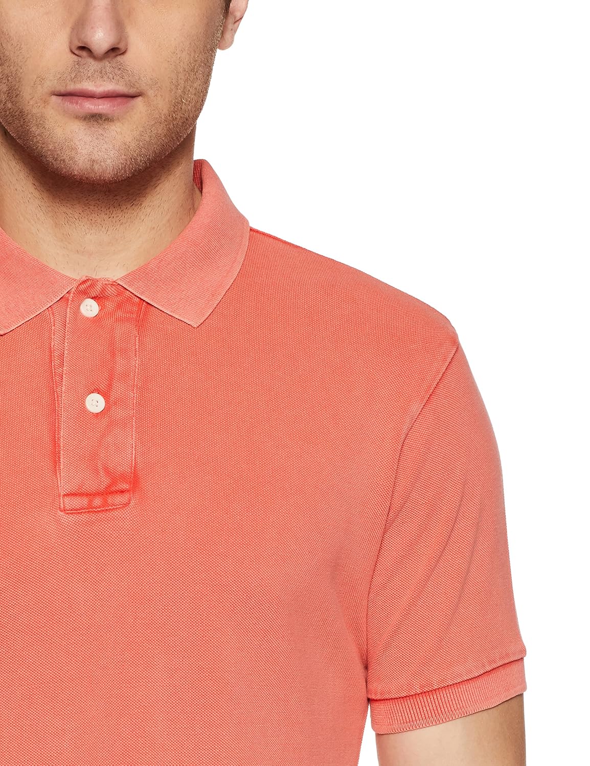 symbol amazon brand men's plain regular fit polo