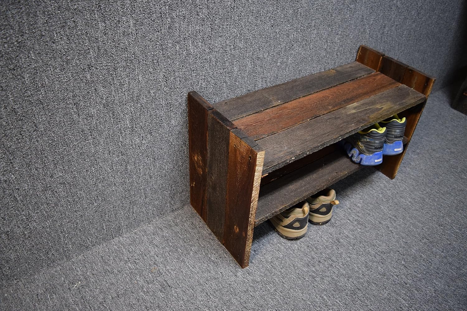 Amazon Com Barn Wood Shoe Rack Handmade