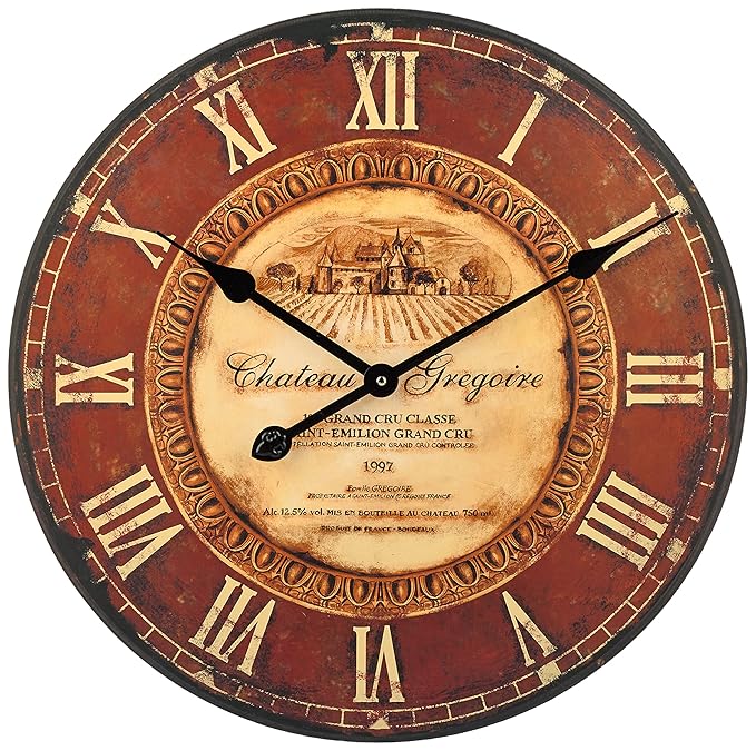 Technoline, WT 1511 Wanduhr, Ø 50cm, mehrfarbig