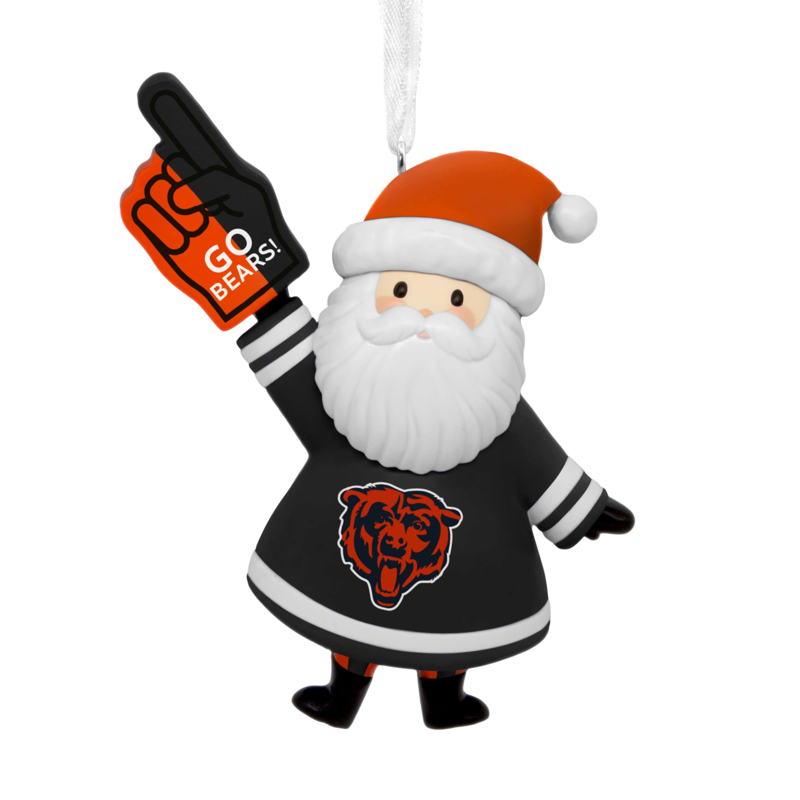 Photo 1 of ****FINAL SALE NOT RETURNS****Hallmark NFL Chicago Bears Santa Fan Christmas Ornament, Gifts for Sports Fans
