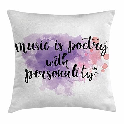 Amazon Com Ambesonne Music Decor Throw Pillow Cushion Cover