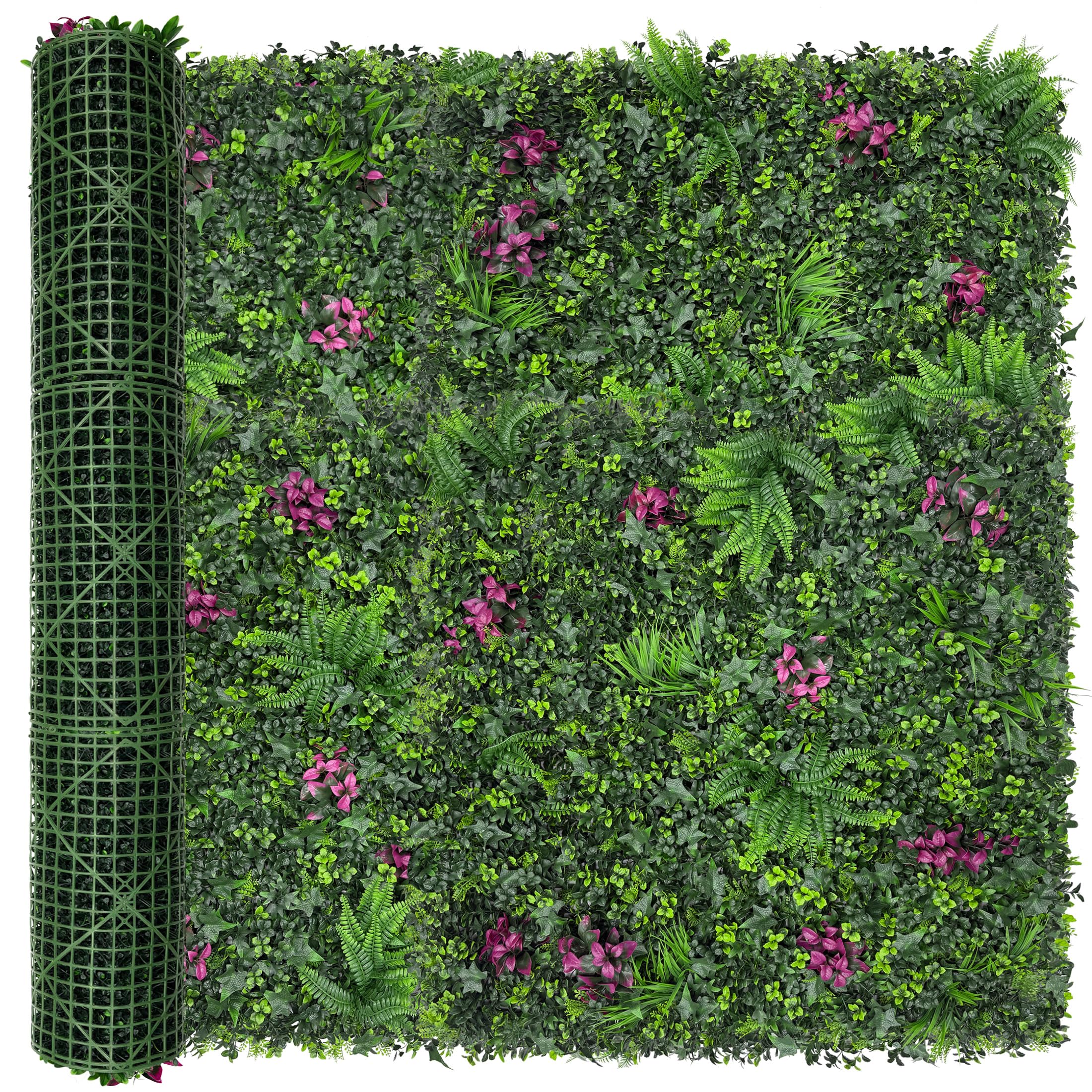 Photo 1 of DOPGIB Greenery Grass Wall Boxwood Plant Roll: 60"x128"(53.5 SQFT) with UV Resistant Green Leaves Faux for Interior Panel, Greenery Backdrop,Garden and Indoor Outdoor Wall&Fence Covering Privacy