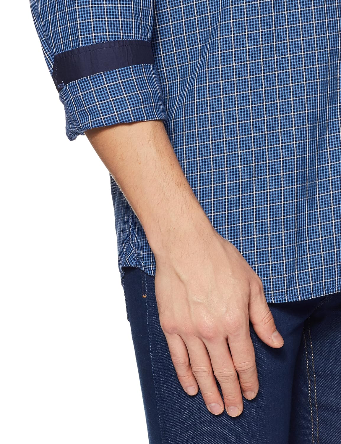 arrow sports men's checkered regular fit cotton casual shirt