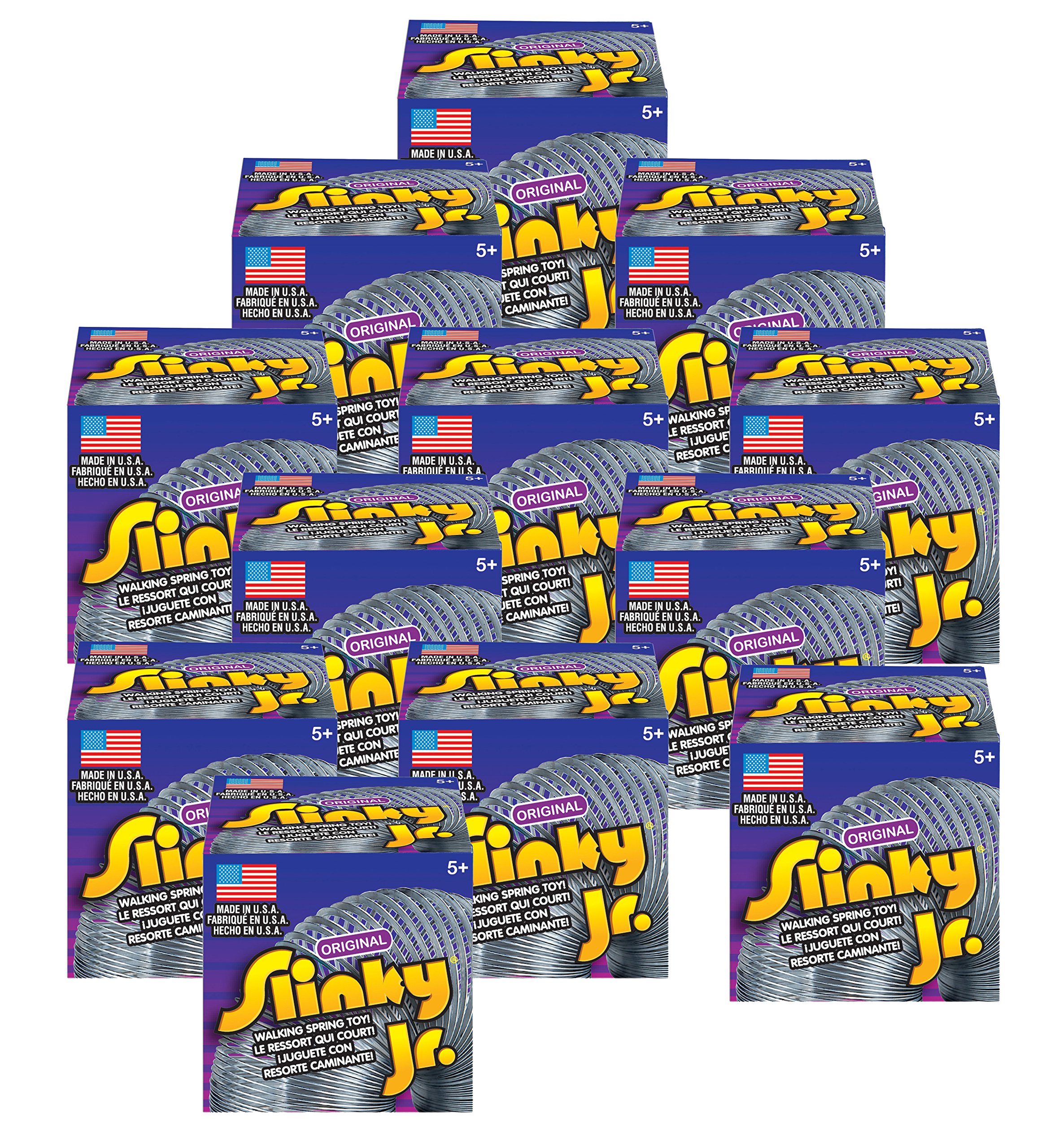 The Original Slinky Brand Metal Slinky Jr. Kids Spring Toy, Multi