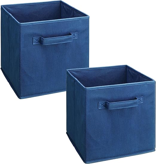 Amazon Com Closetmaid 1433 Cubeicals Fabric Drawers Blue 2 Pack