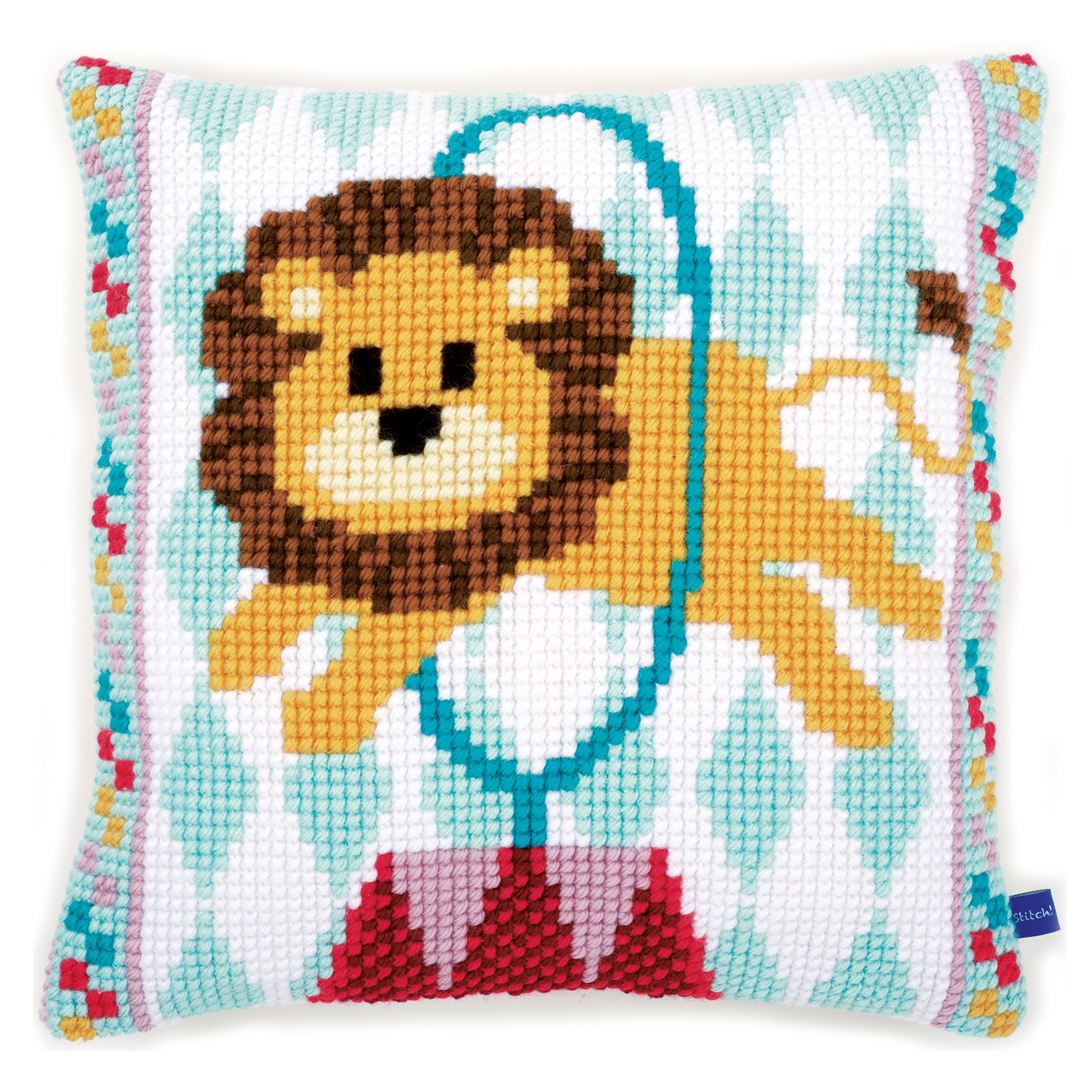 Vervaco "Circus Lion Cross Stitch Cushion