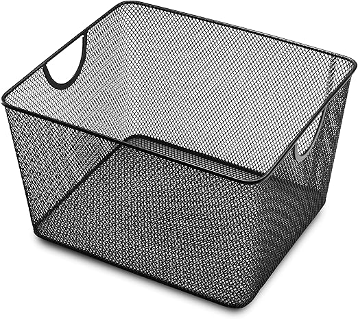 Amazon Com Ybm Home Household Wire Mesh Open Bin Shelf Storage