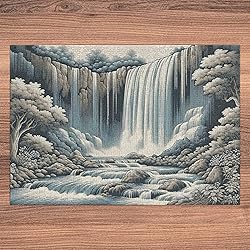 Ambesonne Landscape Jigsaw Puzzle, Expressive