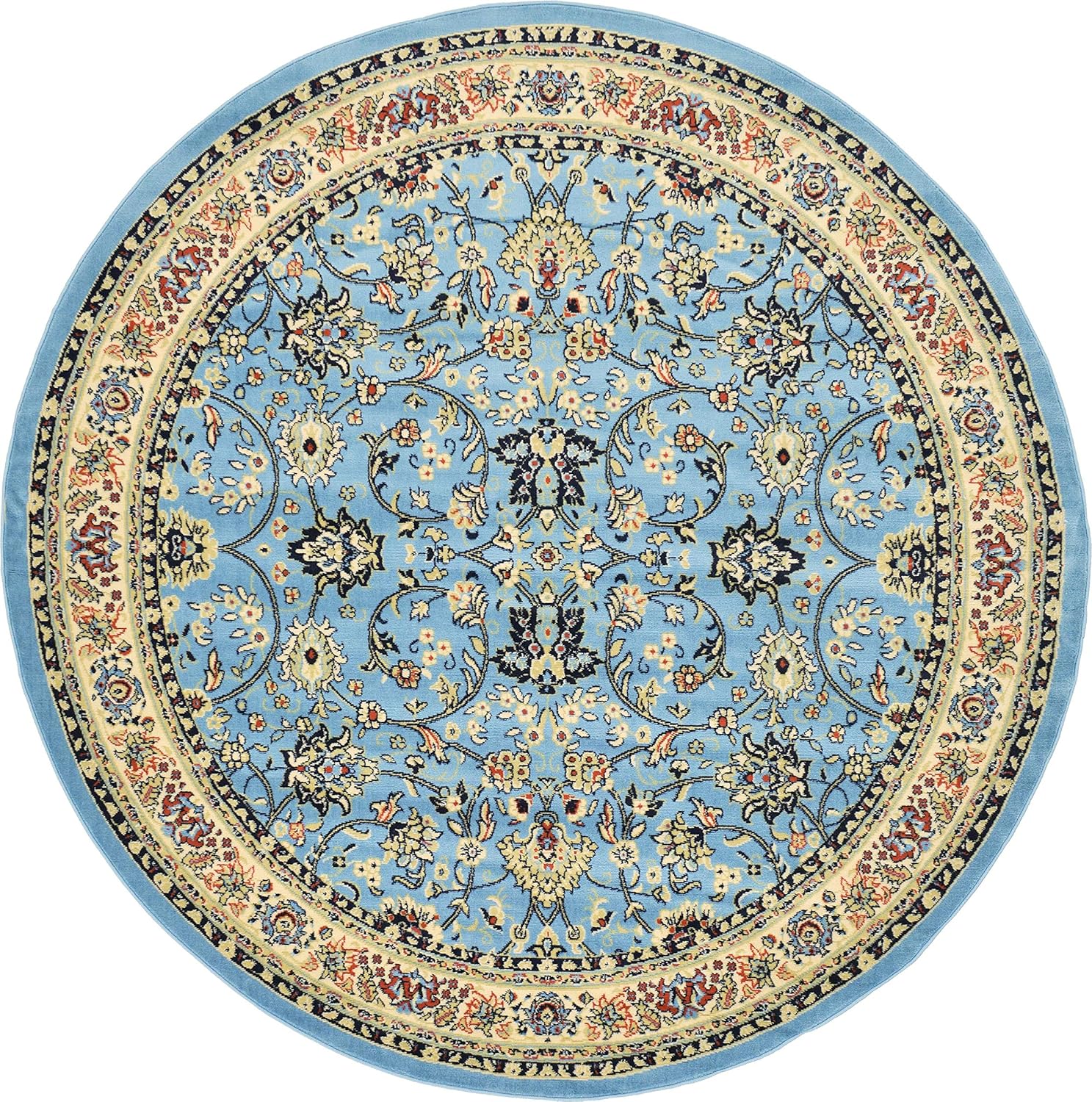 Amazon.com: Unique Loom Kashan Collection Traditional Floral Overall