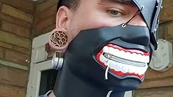 Amazon Com 3d Tokyo Ghoul Kaneki Ken Cosplay Mask For Halloween Costume Party Decorations Props Clothing