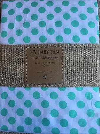 polka dot crib sheet