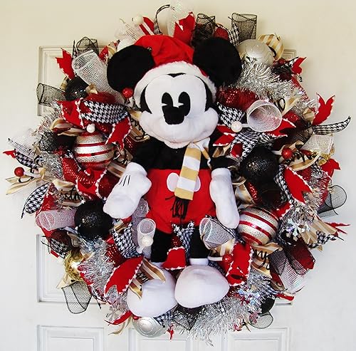 Amazon Com Deluxe Xl 28 Mickey Mouse Disney Plush Christmas Deco
