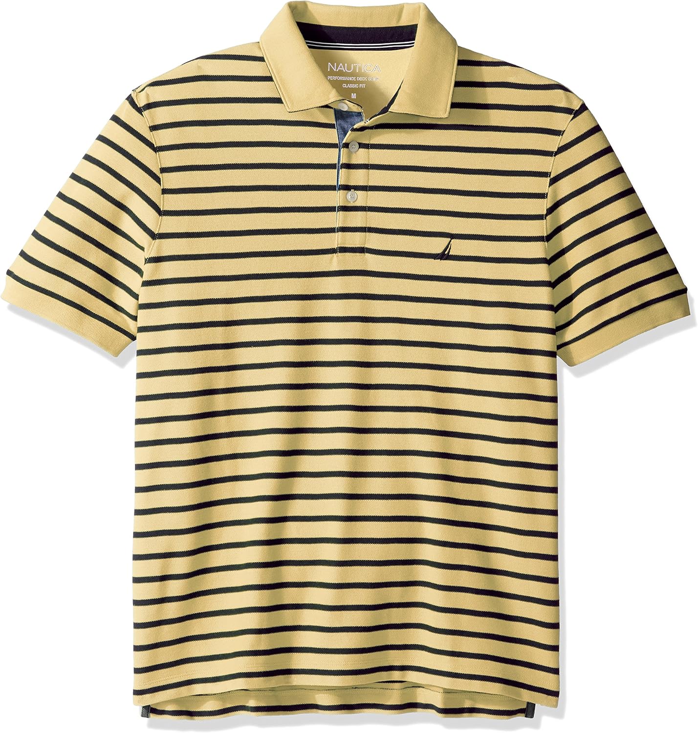 Nautica Men's Classic Fit Short Sleeve Striped Polo Shirt Amazon.co.uk