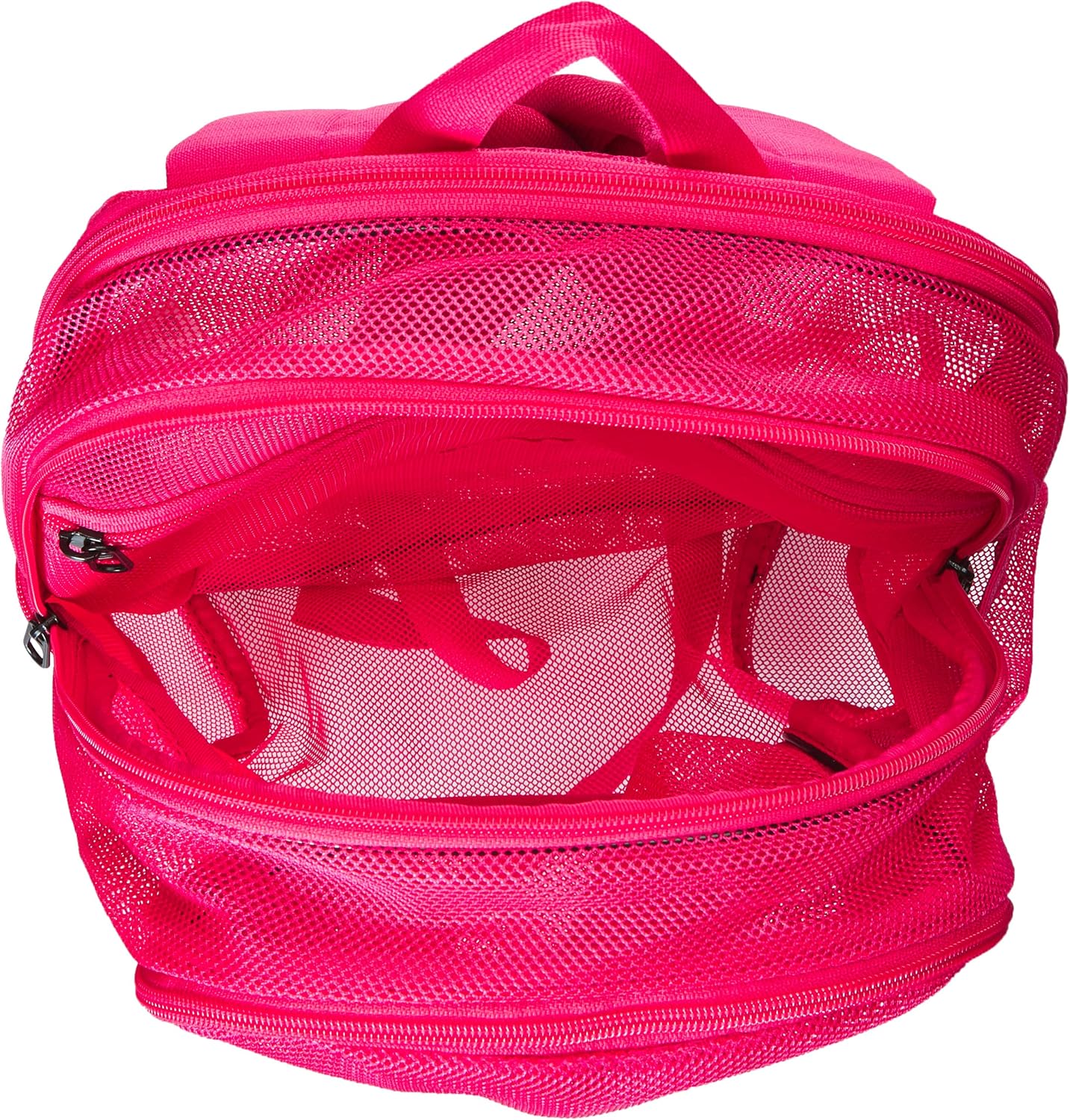 NIKE Brasilia Mesh Backpack 9.0, Black/Black/White, Misc: Clothing