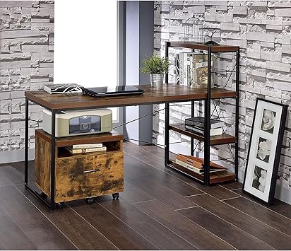 Amazon Com Furniture Bob Weathered Oak Bookshelf Brown Casual