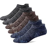 UI U&I SOCKS Men's Performance Cushion Cotton Low Cut Ankle Athletic Socks (6-Pack/12-Pack)